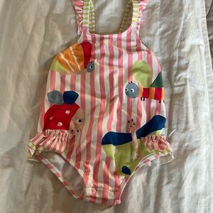 Colorful Striped Baby Swimsuit